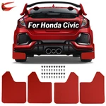 Red Mud Flaps For Honda Civic Type R S Si Coupe Mudguard Splash Guard Fender. Fixed Price $26.99.