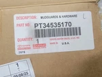 Brand New Oem Toyota Tacoma 16-23 Mud Flap Set Pt34535170 *missing Front Right*. Fixed Price $75.00.