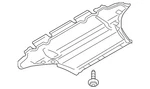 Genuine Audi Radiator Support Splash Shield 8k1-863-821. Fixed Price $410.92.