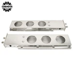 Stainless Steel Mud Flap Hanger 30" W/ Light Cutouts Spring Loaded 2 1/2 Patter. Fixed Price $72.90.