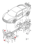 Genuine Audi R8 Underbody Trim 427825208. Fixed Price $236.01.