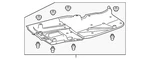 Genuine Lexus Floor Pan Splash Shield 58401-53090. Fixed Price $333.17.
