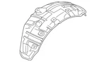 Genuine Mitsubishi Wheelhouse Liner 5370a424. Fixed Price $70.88.
