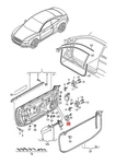 Genuine Seal Left Audi A5 S5 Cabriolet Coupe Sportback 8t0837923. Fixed Price $10.50.