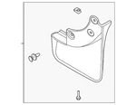 Genuine Ford Seat Line Front Molded Black Splash Guards Pj6z-16a550-aa. Fixed Price $77.40.