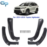 Abs Black Plastic Mud Flaps Splash Guard Mudguard Set For Toyota Highlander14-19. Fixed Price $30.25.