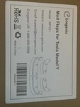 Ecogenix Ev Model Y Black Mud Flaps/ Mf001 W- Manual/ New. Fixed Price $7.00.