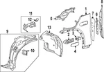 Genuine Mercedes-benz Fender Liner Support Bracket 296-880-52-01. Fixed Price $41.40.