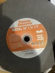 14" X 1/8" 1" Metal Cut-off Wheel For Gas & Electric Saws, 424-16114 (6 Count). Fixed Price $50.00.
