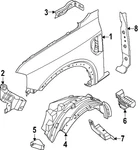 Genuine Ford Shield Splash Wheelhouse P1wz-16103-d. Fixed Price $18.28.