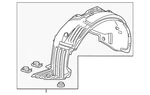 Genuine Acura Fender Splash Shield 74151-tz5-a21. Fixed Price $84.94.