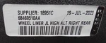 2018-2024 Jeep Wrangler Rh Rear Fender Splash Shield 68469510aa. Fixed Price $84.95.