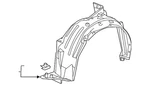 Genuine Honda Fender Splash Shield 74150-t7w-a20. Fixed Price $100.70.