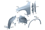 Genuine Mercedes-benz Trim Wheel Arch 254-690-32-01. Fixed Price $214.66.