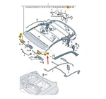 New Audi A5 Mk2 Convertible Top Mount Repair Kit 8w7898814 Genuine. Fixed Price $705.07.