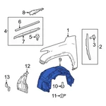Toyota 538760c090 Front Left Fender Splash Shield. Fixed Price $127.08.