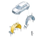 Audi Q4 E-tron Front Left Fender Wheel Arch Shield 89a821171b New. Fixed Price $218.20.