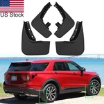4pcs Front & Rear Mud Flaps Splash Guard Mudguard Fender For 20-24 Ford Explorer. Fixed Price $39.99.