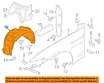 Ford Oem 18-22 Mustang Fender Components-fender Liner Jr3z16102e. Fixed Price $93.86.