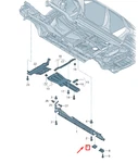 Vw Touareg 7p Mk2 Underbody Panel Rear Right 7p6825182 New Product Part. Fixed Price $4.08.