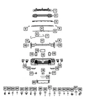 Genuine Mopar Front Fascia Spat Right 68593698ab. Fixed Price $16.83.