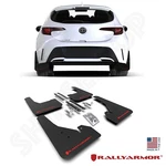 Rally Armor Ur Black Mud Flaps W/ Red Logo For 2019-2026 Corolla Hatchback. Fixed Price $176.00.