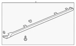Genuine Honda Garnish Assembly R Side Sill *nh578* (taffeta White)71800-sda-a11z. Fixed Price $623.33.