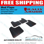 Rally Armor Fits Universal Fitment No Hardware Ur Black Mud Flap W/ Red Logo. Fixed Price $114.50.