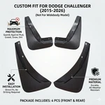 For 2015 - 2026 Dodge Challenger 4pcs Splash Mud Flaps Guards Black No Drill. Fixed Price $14.59.