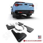 Rally Armor Ur Black Mud Flaps W/ Blue Logo For 2022-2025 Hyundai Santa Cruz. Fixed Price $189.95.