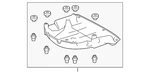 Genuine Lexus Floor Pan Splash Shield 58390-53030. Fixed Price $325.73.