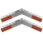 Chdt66 Aluminum Mud Flap Reflective Strip Kit With Dot-2 Angled Down, Sliver. Fixed Price $44.61.