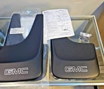 Splash Guards Ft Or Rr W/ Gmc Logo Trucks Oem 19213394. Fixed Price $28.95.