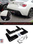 Rally Armor Ur Black Mud Flaps W/ White Logo For 2013-2017 Subaru Brz Scion Fr-s. Fixed Price $148.50.