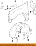 Gmc Gm Oem-front Fender Liner Inner Splash Shield Guard Right 22860086. Fixed Price $102.16.