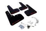 Rally Armor Mf26 Ur Blk/rd Mud Flap Kit For 2013-17 Subaru Xv Crosstrek. Fixed Price $164.00.
