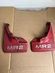 1985-89 Toyota Mr2 Rear Mud Flap Guard Set Left And Right Red Oem Aw15. Fixed Price $75.00.