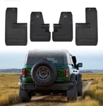 2021-2023 Ford Bronco Black Molded Splash Guards Mud Flaps 2&4 Door Kyyj-d08d-00. Fixed Price $50.00.