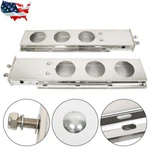 Stainless Steel Mud Flap Hanger W/ Light Cutouts Spring Loaded 2 1/2 Pattern 30". Fixed Price $72.56.