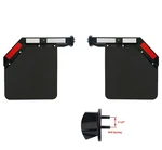 Semi Truck 2-1/2" Angled Spring Loaded Mud Flap Hanger With 24"x24" Flaps. Fixed Price $126.99.