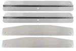 Torque Pair (2) Universal Mud Flap Weights, Semi Truck, 24" X 4" Chrome, 3-stud. Fixed Price $48.30.