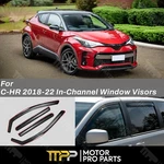 Fits Toyota C-hr 2018-2022 In-channel Vent Window Sun Visor Rain Guard Deflector. Fixed Price $49.99.