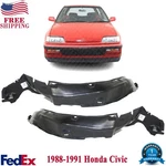 Set Of 2 Fender Liner For 1988-1991 Honda Civic Front Plastic. Fixed Price $49.17.