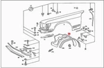 Genuine Mercedes Sl R107 Partition Panel Right A1078840435. Fixed Price $260.48.