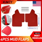 4pcs Universal Red Car Mud Flaps Splash Guards Mudguards Mudflaps Rally Racing.. Fixed Price $19.46.