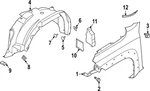 Genuine Nissan Fender Splash Shield 63840-9bu1a. Fixed Price $95.80.