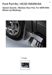 Hc3z-16a550-da New Oem Splash Guards Rear For Ford F250. Fixed Price $45.00.