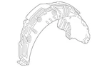 Genuine Mercedes-benz Quarter Panel Splash Shield 177-690-56-03-64. Fixed Price $100.00.