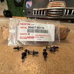 (6) Genuine Toyota Bumper Cover Clip 90467-05170. Fixed Price $18.95.