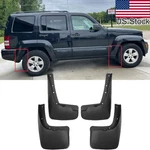 For 2008-2012 Jeep Liberty 4pcs Front & Rear Splash Guards Mud Flaps. Fixed Price $57.99.